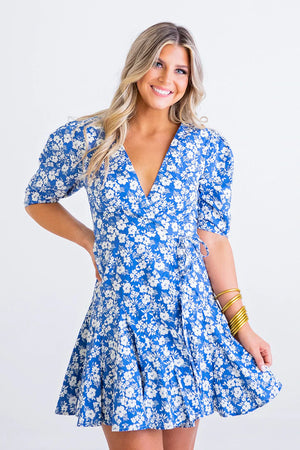 Ditzy Floral Wrap Dress - Eden Lifestyle