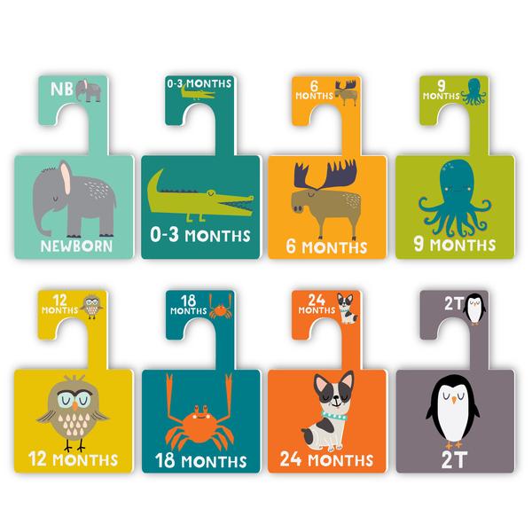 Lucy Darling, Baby - Nursery Organization,  Little Animal Closet Divider Set