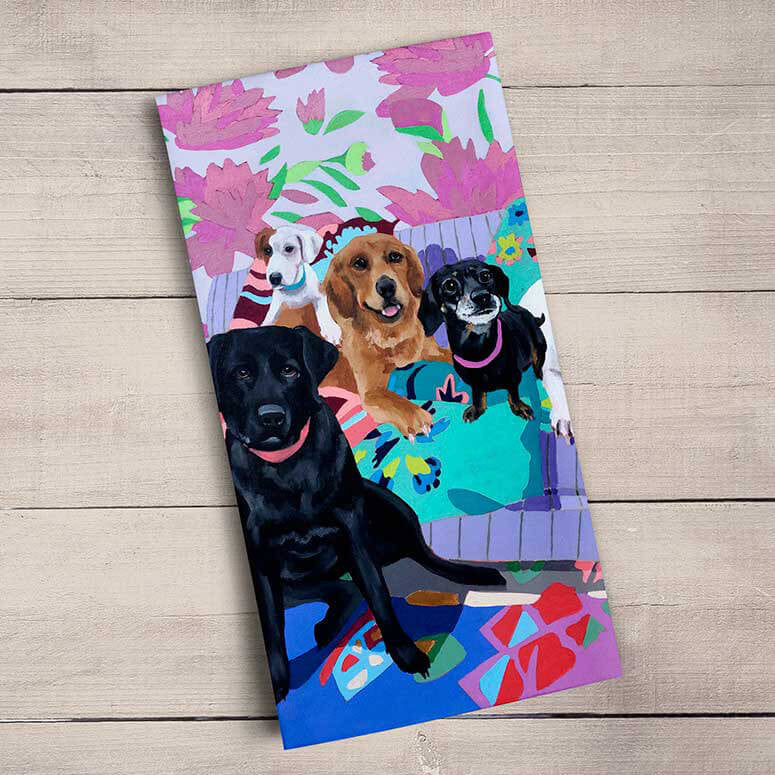 Dog Tales Tea Towel - Eden Lifestyle
