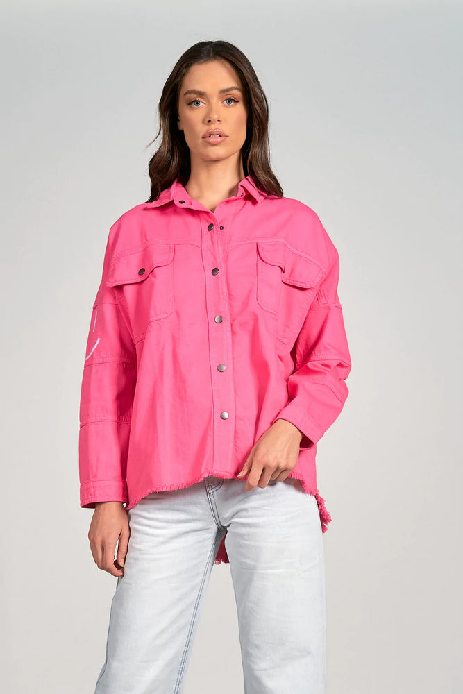Dolly Pink Shacket - Eden Lifestyle