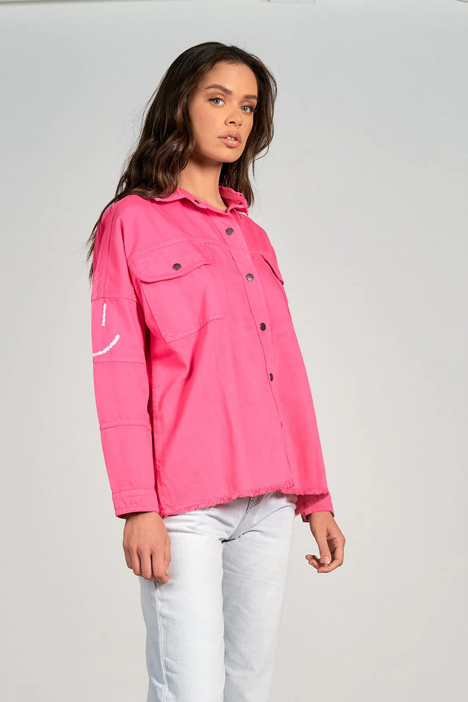 Dolly Pink Shacket - Eden Lifestyle