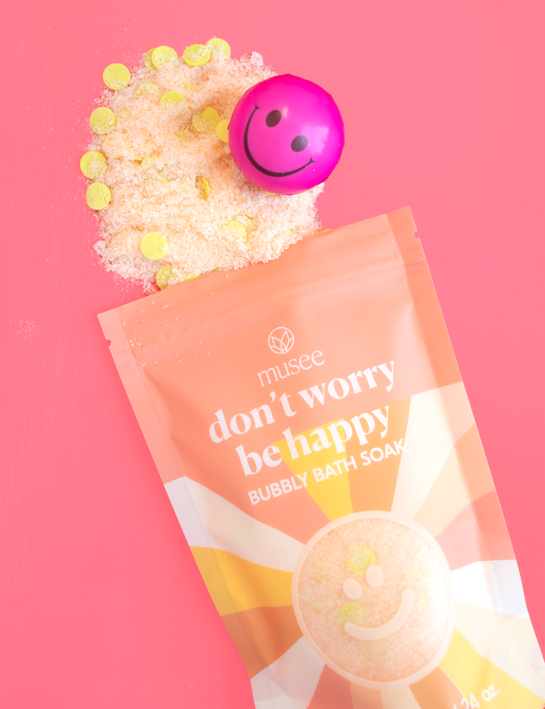 Musee, Gifts - Bath Bombs,  Don't Worry Be Happy Bubbly Bath Soak