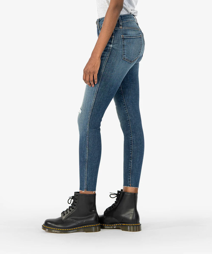 Donna High Rise Fab Ab Ankle Skinny (Sustainable Fabric, Wakeful Wash) - Eden Lifestyle