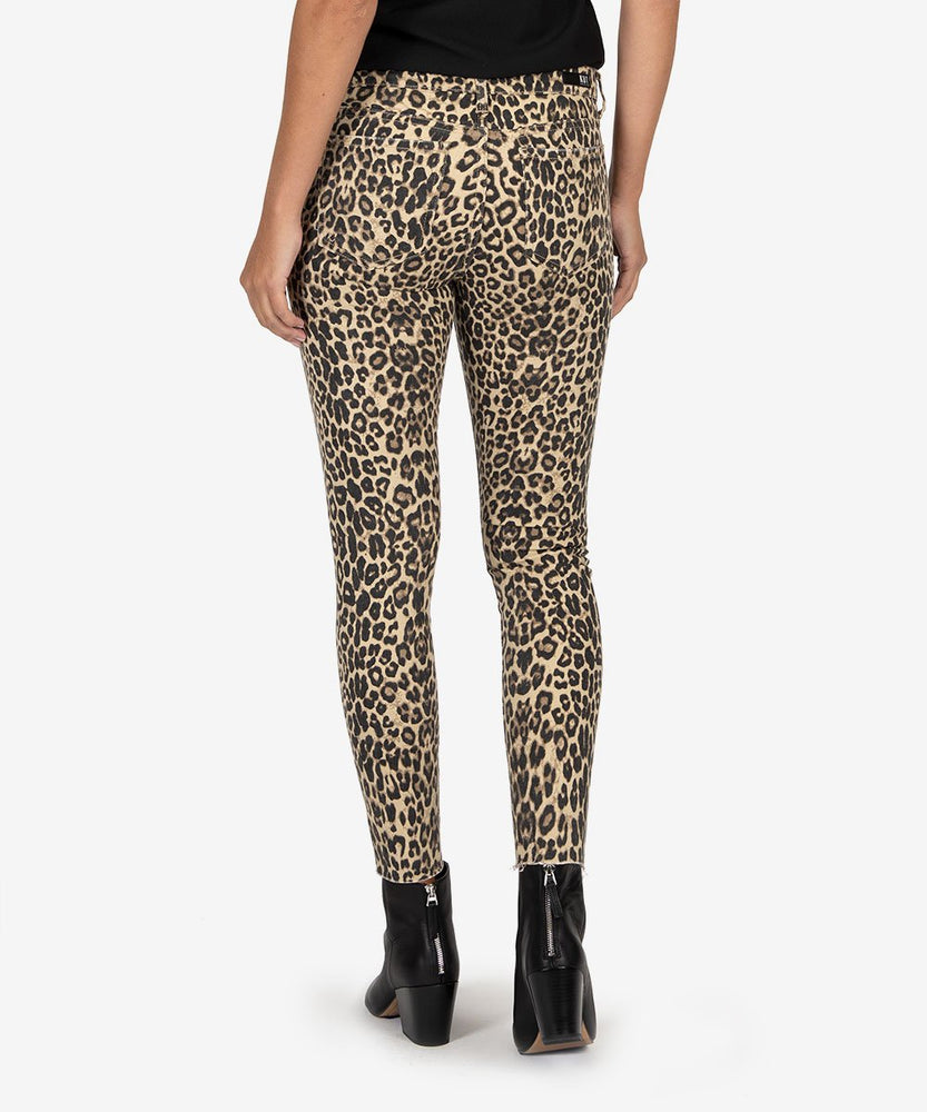 KUT from the Kloth, Women - Denim,  KUT from the Kloth |  Donna Slim Fit Ankle Skinny (Leopard)