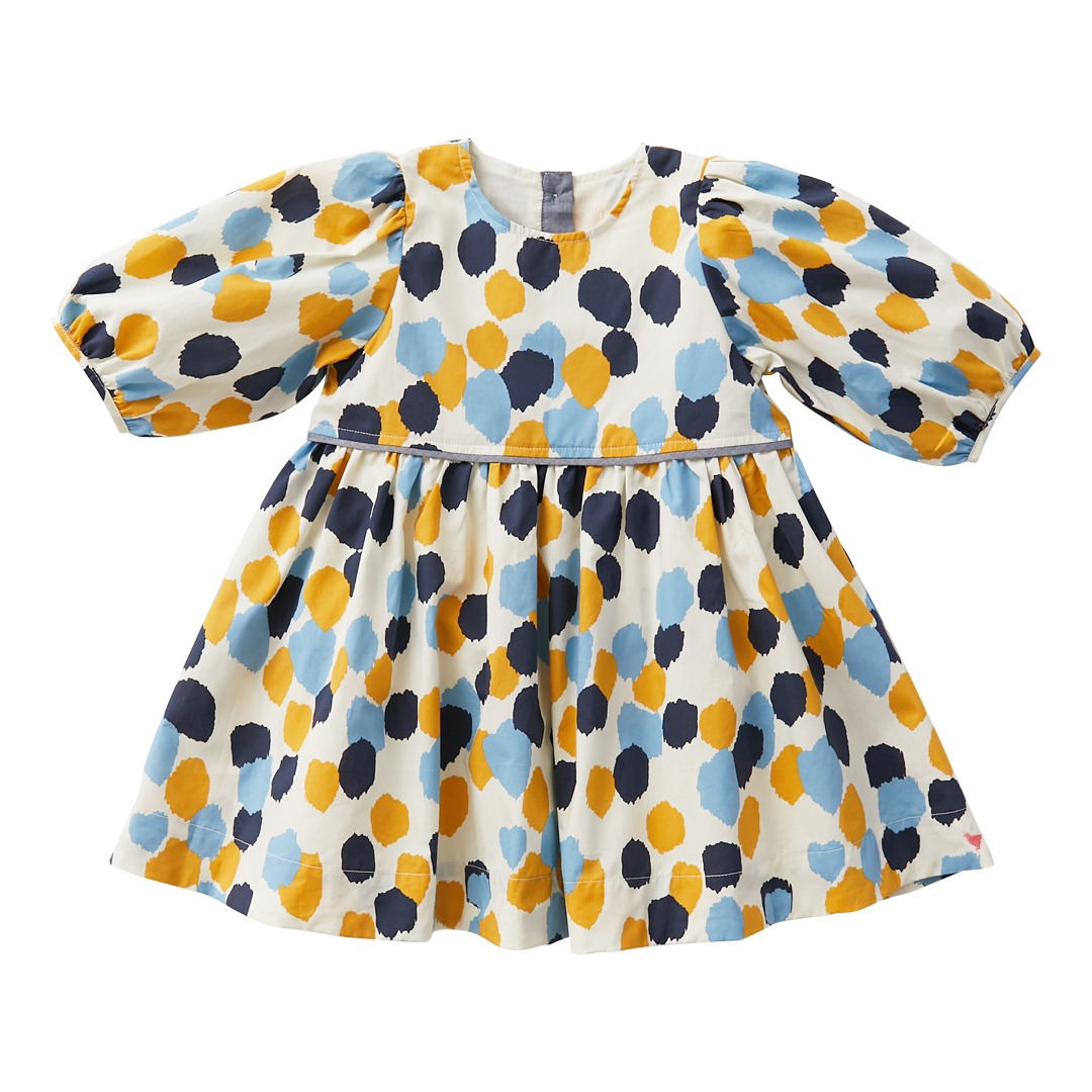 Pink Chicken Brooke Dress Antique White Painted Spots - Eden Lifestyle