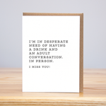 Drink with an Adult (Letterpress) - Eden Lifestyle