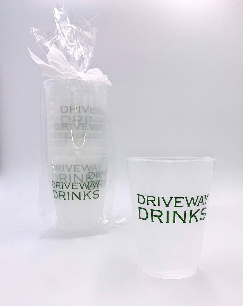 Driveway Drinks Reusable Cups - Set of 10 Cups - Eden Lifestyle