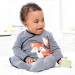 Jojo Maman Bebe, Baby Boy Apparel - One-Pieces,  Fox Applique Baby Footie