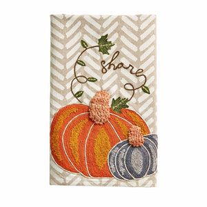 Mud Pie Embroidered Pumpkin Towel - Eden Lifestyle