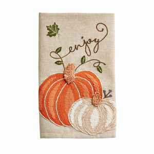 Mud Pie Embroidered Pumpkin Towel - Eden Lifestyle