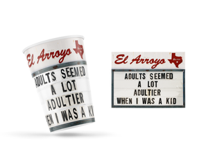 El Arroyo Adultier 12 oz Party Cups (Pack of 12) - Eden Lifestyle