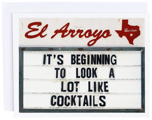 El Arroyo Cocktails Card - Eden Lifestyle