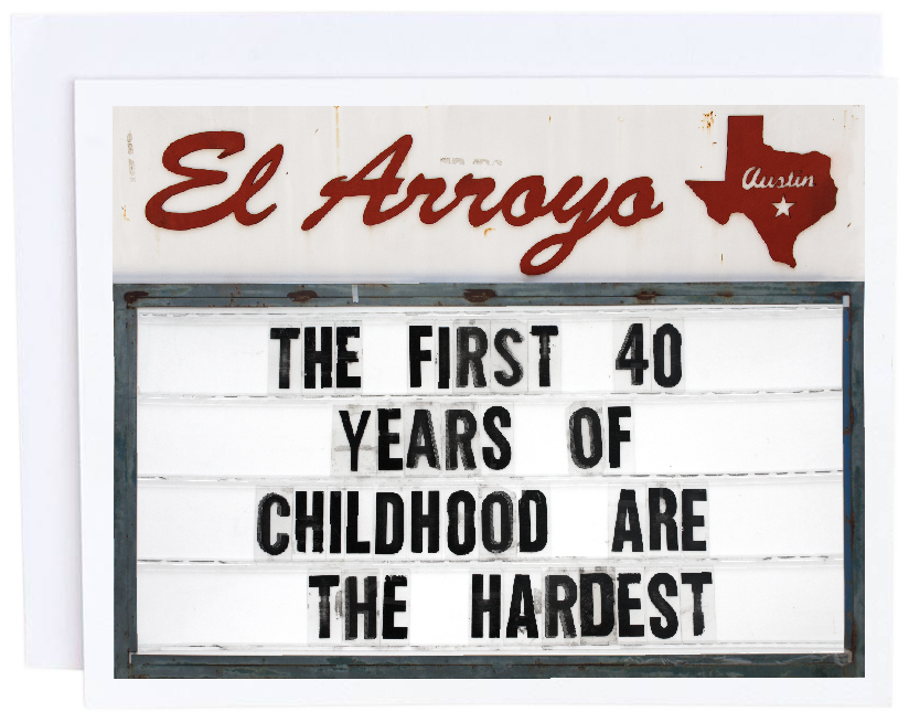 El Arroyo First 40 Years Card - Eden Lifestyle