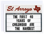 El Arroyo First 40 Years Card - Eden Lifestyle
