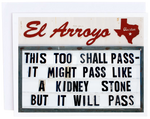 El Arroyo Kidney Stone Card - Eden Lifestyle