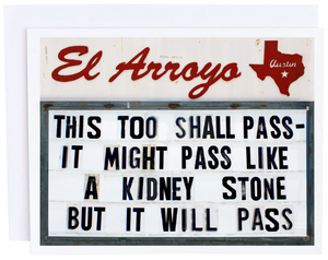 El Arroyo Kidney Stone Card - Eden Lifestyle
