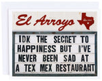 El Arroyo Tex Mex Card - Eden Lifestyle