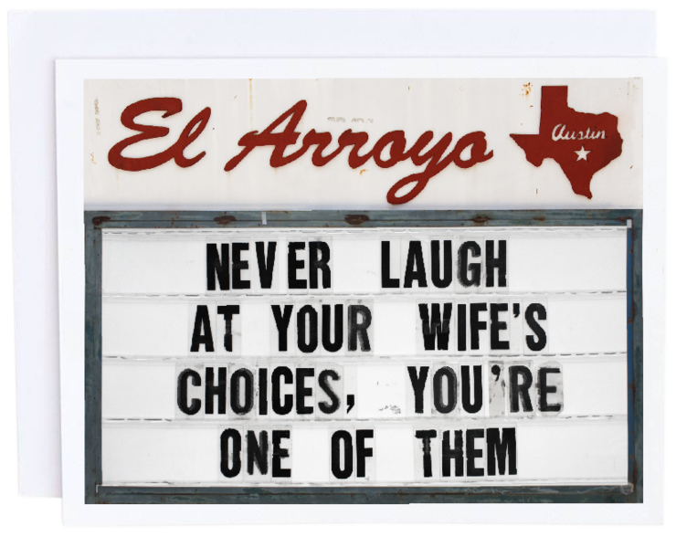 El Arroyo Wife's Choices Card - Eden Lifestyle