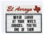 El Arroyo Wife's Choices Card - Eden Lifestyle