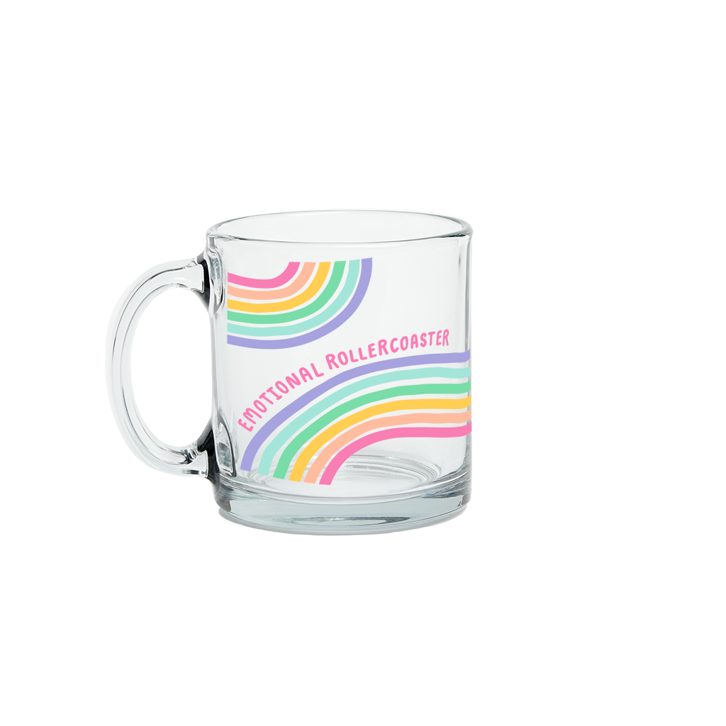 Emotional Rollercoaster Glass Mug - Eden Lifestyle