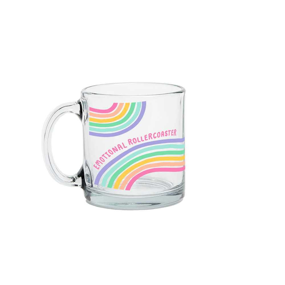 Emotional Rollercoaster Glass Mug - Eden Lifestyle