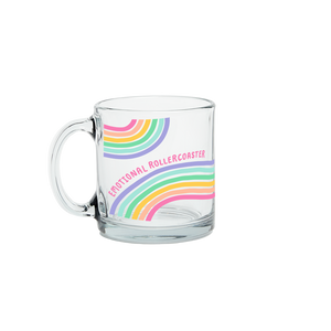 Emotional Rollercoaster Glass Mug - Eden Lifestyle