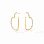 Esme Heart Pavé Hoop - Eden Lifestyle