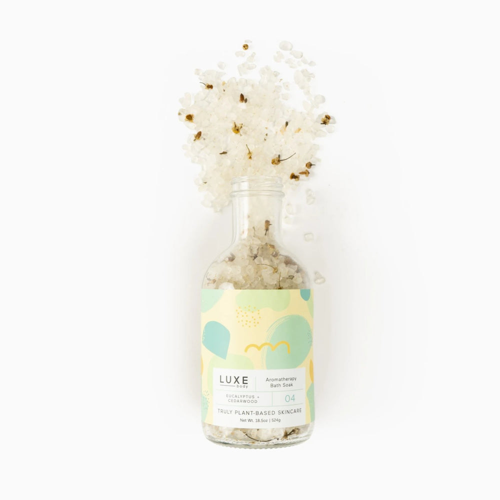 Eucalyptus + Cedarwood Aromatherapy Bath Salt Soak - Eden Lifestyle