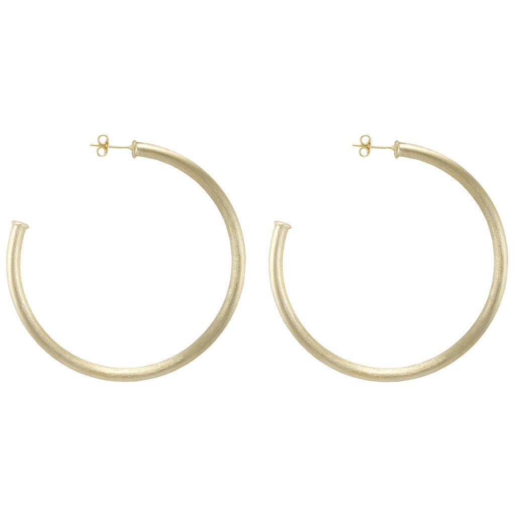 Sheila Fajl, Accessories - Jewelry,  Sheila Fajl - Large Everybody's Favorite 18k Gold Plated Hoop Earrings