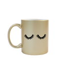 Eden Lifestyle, Home - Drinkware,  Eyelashes Metallic Gold Mug