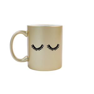 Eden Lifestyle, Home - Drinkware,  Eyelashes Metallic Gold Mug