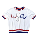 USA Glitter Short Sleeve Top - Eden Lifestyle