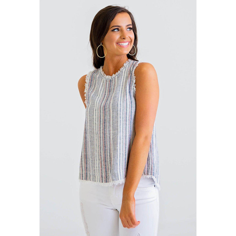 Eden Lifestyle, Women - Shirts & Tops,  Stripe Tank
