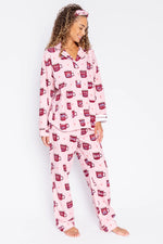 Coffee Flannel PJ Set - Eden Lifestyle