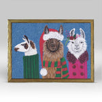 Fa-La-La-La-Llama Trio Embellished Mini Framed Canvas - Eden Lifestyle