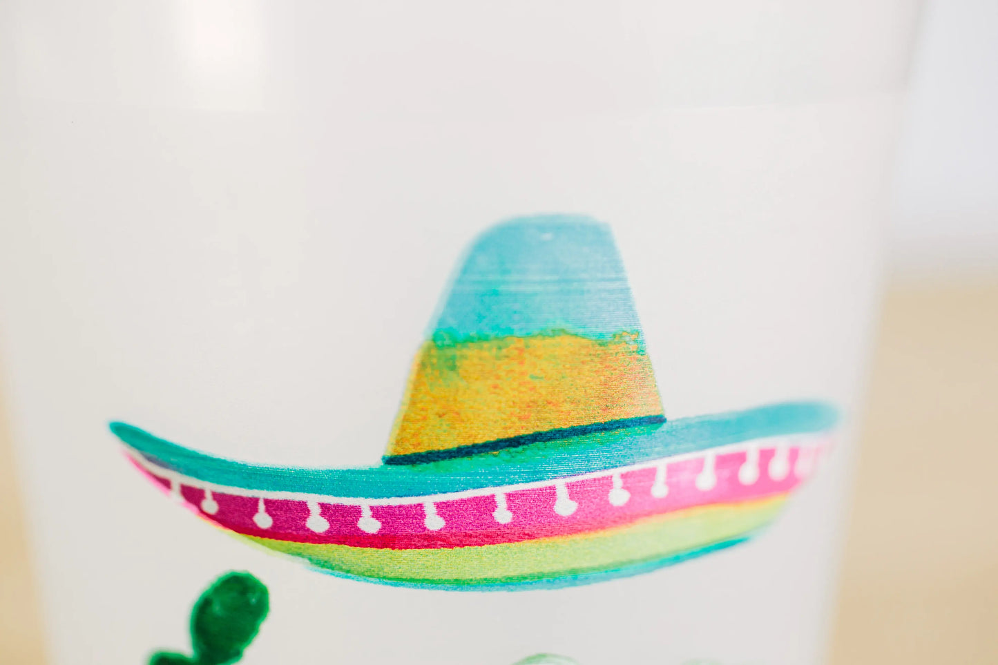 Fiesta Margarita Patron Watercolor Reusable Cups - Set of 10 - Eden Lifestyle