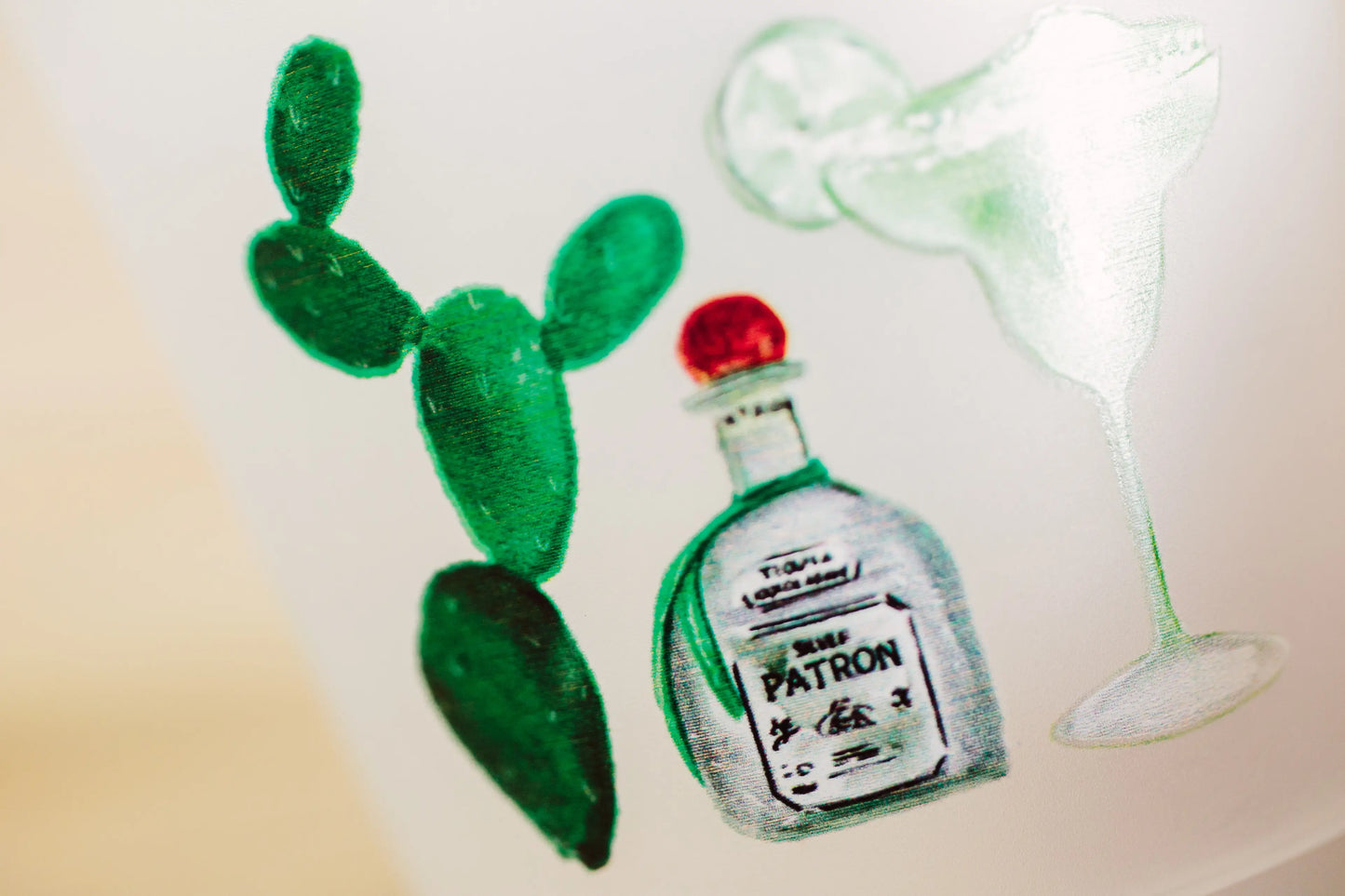 Fiesta Margarita Patron Watercolor Reusable Cups - Set of 10 - Eden Lifestyle