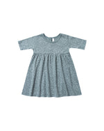 Rylee and Cru, Baby Girl Apparel - Dresses,  Rylee & Cru Snow Finn Dress Dusty Blue