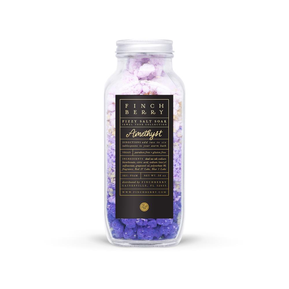 Finch Berry, Gifts - Beauty & Wellness,  Finch Berry Amethyst Fizzy Salt Soak