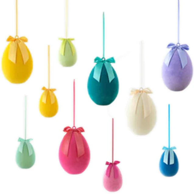 Flocked Hanging Egg - Eden Lifestyle