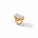 Julie Vos Flora Stone Statement Ring Iridescent Clear - Eden Lifestyle