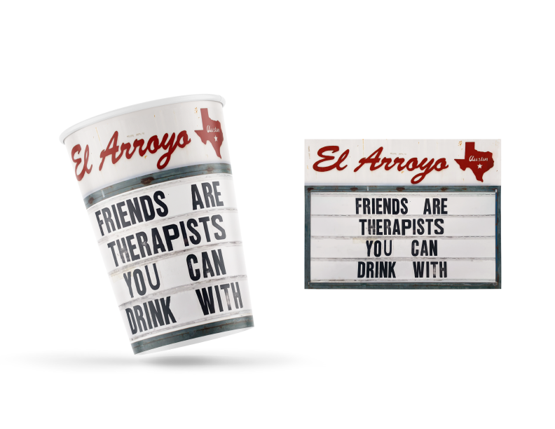 El Arroyo Friends Are Therapists 12 oz Party Cups (Pack of 12) - Eden Lifestyle