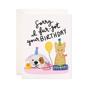 Fur-got Birthday Greeting Card - Eden Lifestyle