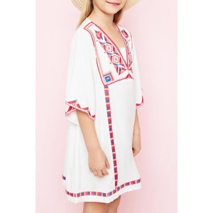 Hayden LA, Girl - Dresses,  Fancy Embroidered Bell Sleeve Dress