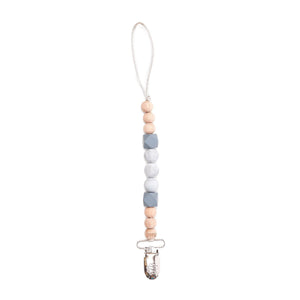 Bella Tunno, Baby - Teethers,  Bella Tunno Garland Gray One. Good. Bead. Pacifier Clip