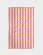 Geometry Table For Two Pink Kitchen Tea Towel - Eden Lifestyle
