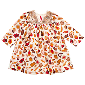 Girls Courtney Dress - Multi Leopard - Eden Lifestyle