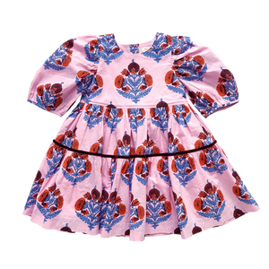 Girls Maribelle Dress - Bubblegum Flower - Eden Lifestyle