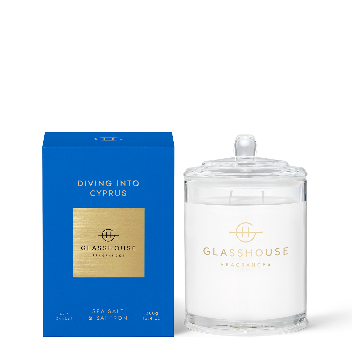 Glasshouse Fragrances - Diving into Cyprus Candle - Eden Lifestyle