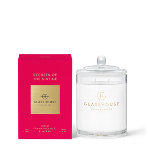 Glasshouse Fragrances - Secrets of the Sistine Candle - Eden Lifestyle
